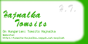 hajnalka tomsits business card